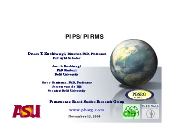 PI PS/ PI RMS  De a n T  De a n T  . Ka shiwa g i, . Ka shiwa g i, Dire c tor, PhD, Profe ssor,