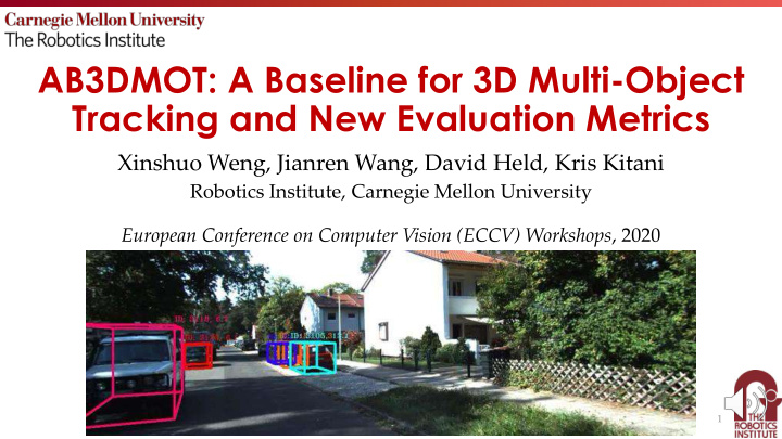 ab3dmot a baseline for 3d multi object tracking and new