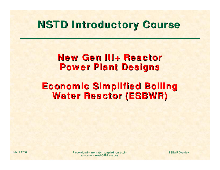 nstd introductory course nstd introductory course