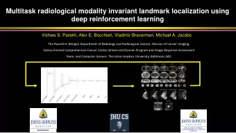 Multitask radiological modality invariant landmark localization using  deep reinforcement learning