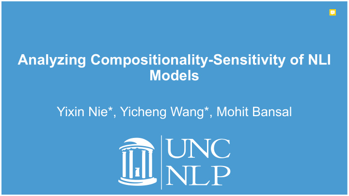 analyzing compositionality sensitivity of nli models