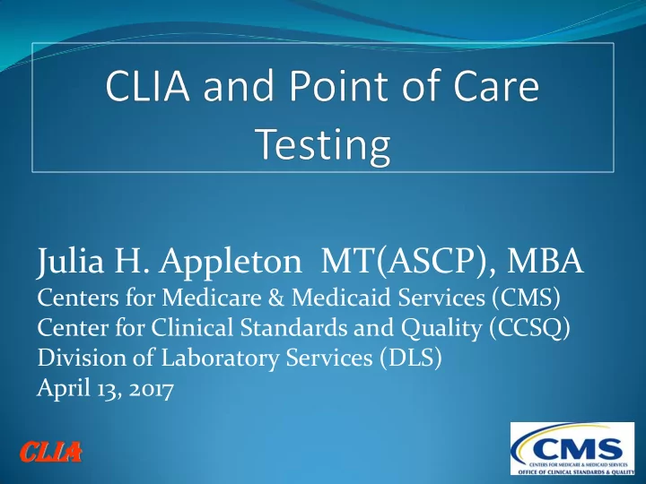julia h appleton mt ascp mba