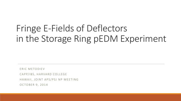 in the storage ring pedm experiment