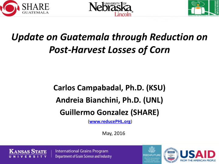 update on guatemala through reduction on