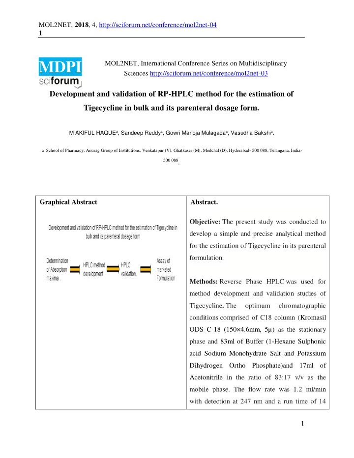 mol2net 2018 4 http sciforum net conference mol2net 04 2