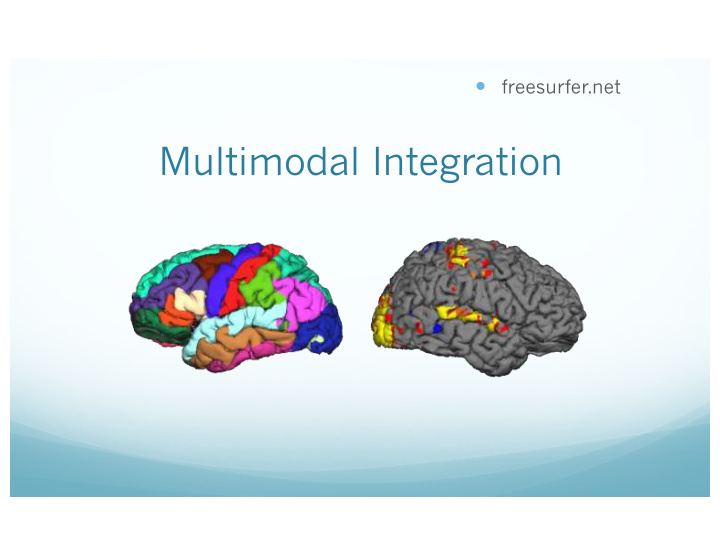multimodal integration outline