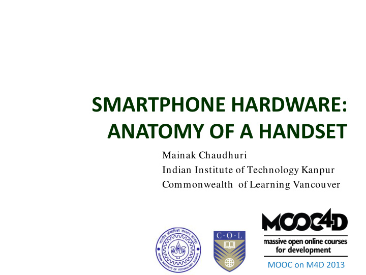 smartphone hardware anatomy of a handset