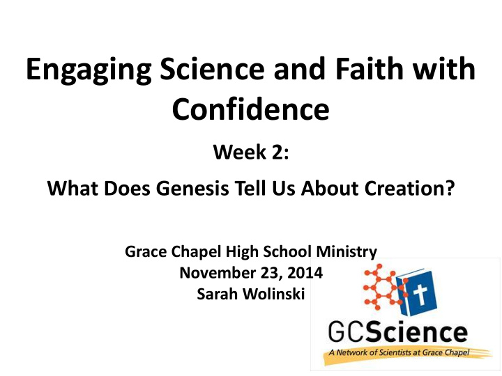 engaging science and faith with