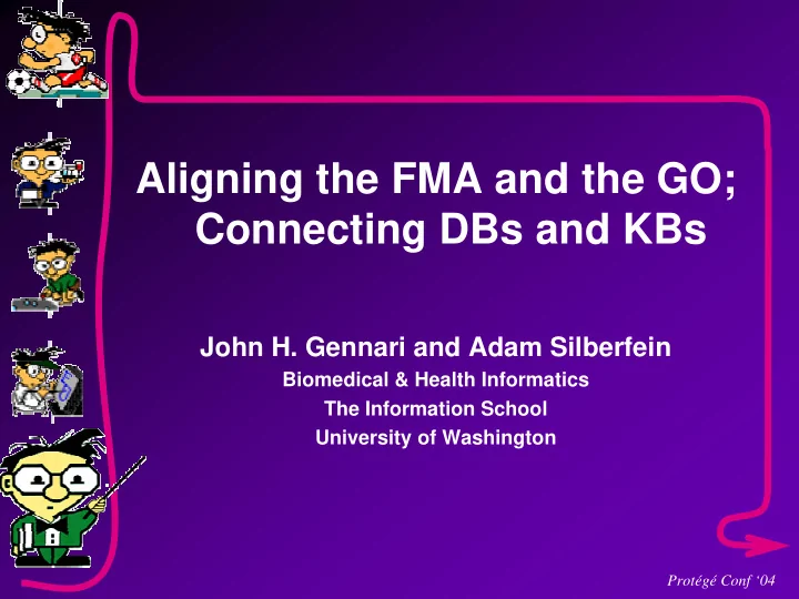 aligning the fma and the go connecting dbs and kbs