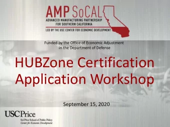 HUBZone Certification  Application Workshop  September 15, 2020  Lo  Logistics  cs  All audio