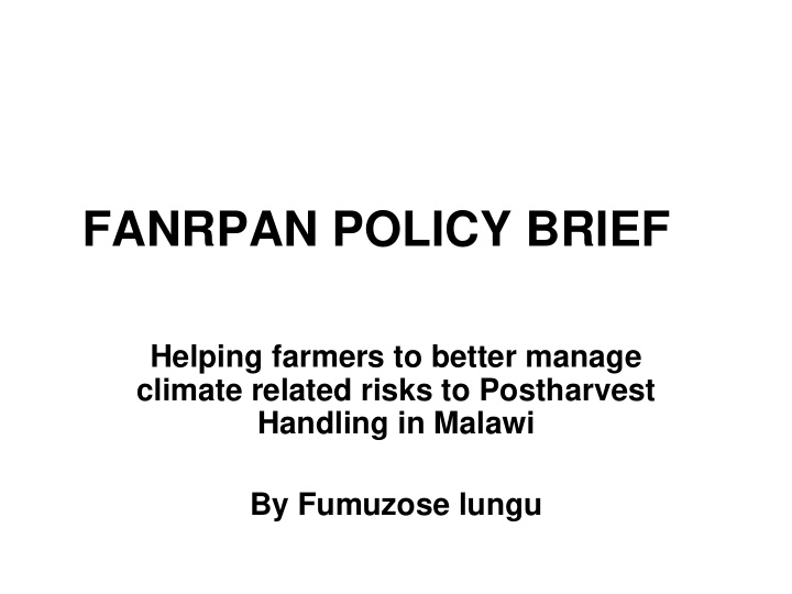fanrpan policy brief