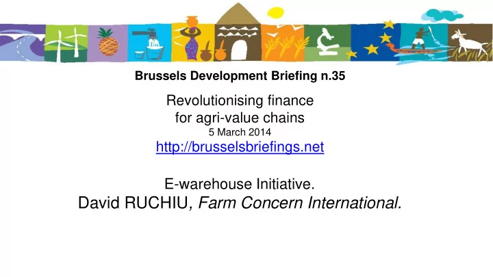 david ruchiu farm concern international e warehouse