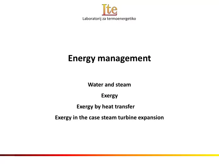 energy management