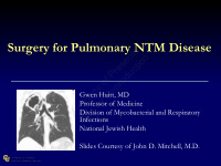 surgery for pulmonary ntm disease