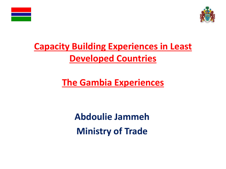 capacity building experiences in least