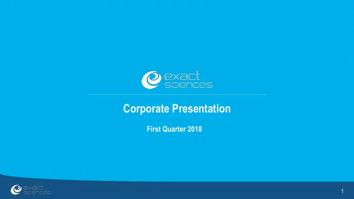 corporate presentation
