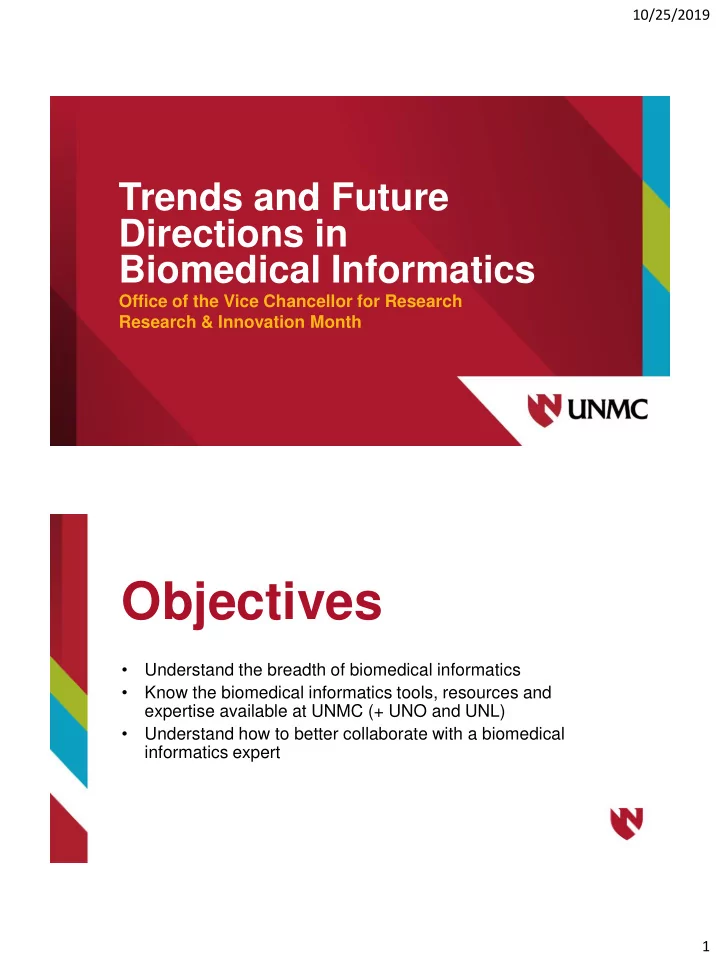 objectives