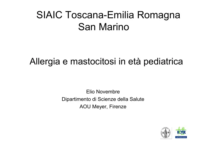 siaic toscana emilia romagna san marino
