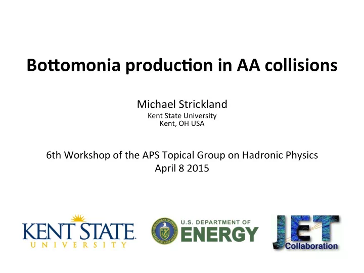 bo omonia produc on in aa collisions