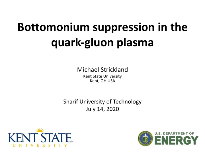 bottomonium suppression in the quark gluon plasma