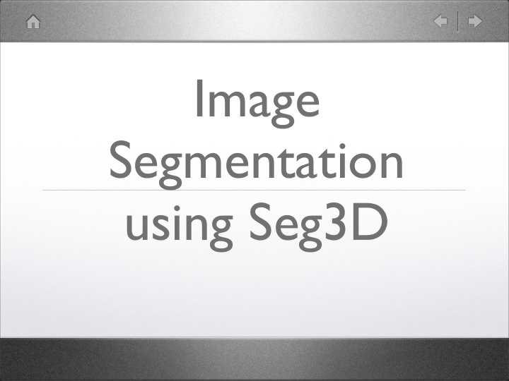 image segmentation using seg3d segmentation from clinical