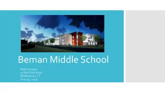 Beman Middle School  Molly Aunger  13 Red Glen Road  Middletown, CT  June 19, 2019  Who were the