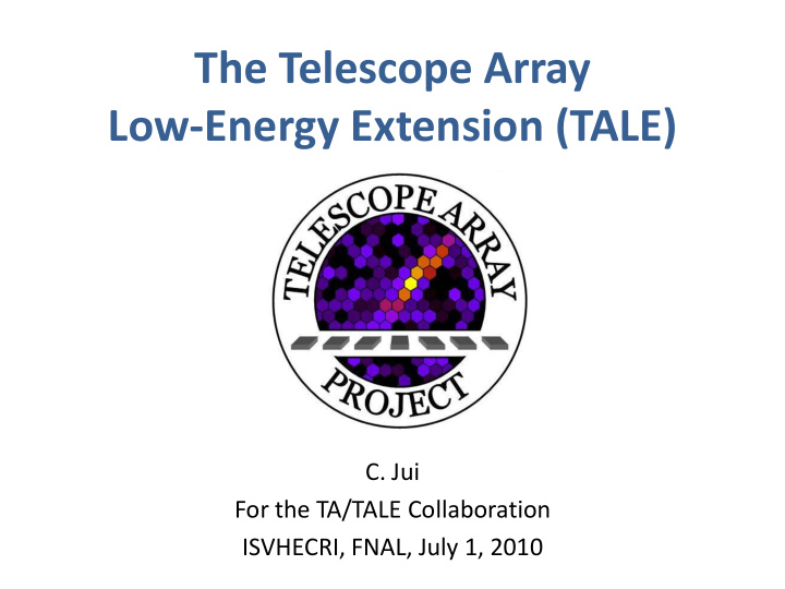 the telescope array low energy extension tale