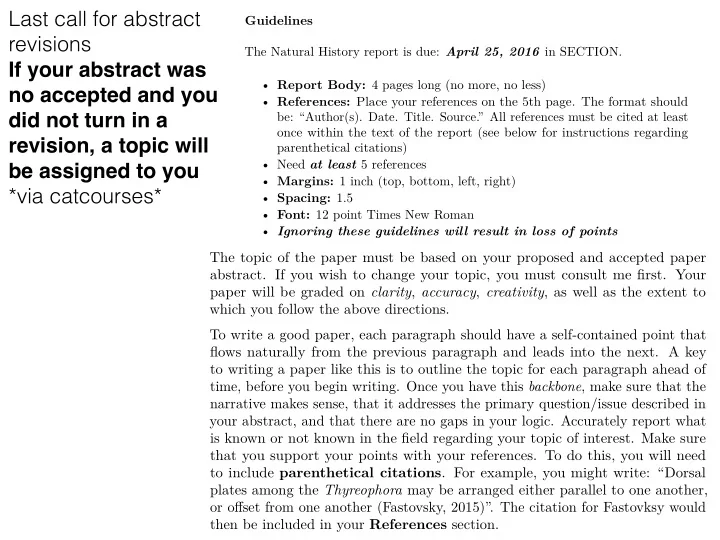 last call for abstract