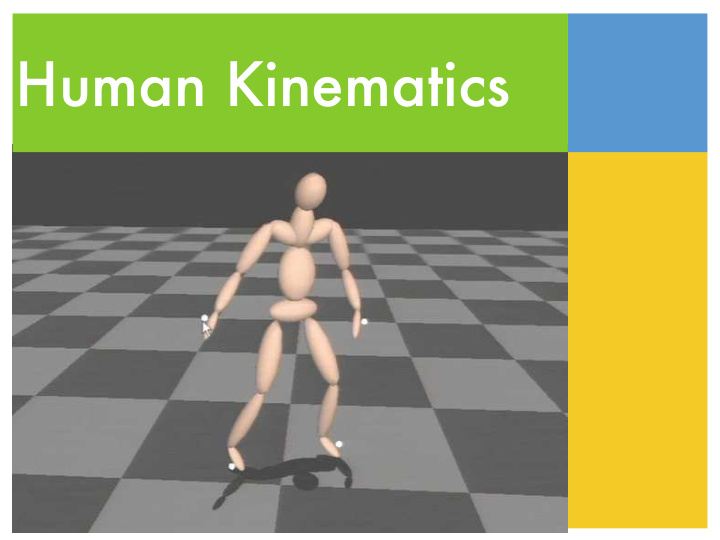 human kinematics