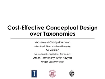 over Taxonomies  Yodsawalai Chodpathumwan  University of Illinois at Urbana-Champaign  Ali Vakilian