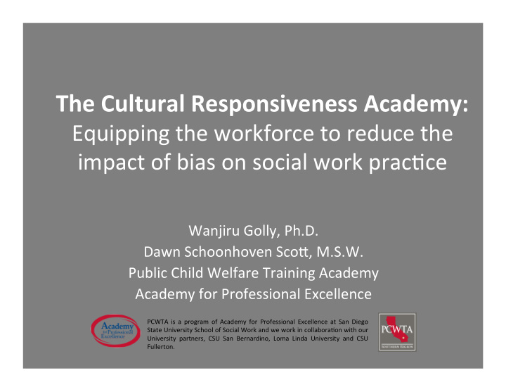 the cultural responsiveness academy