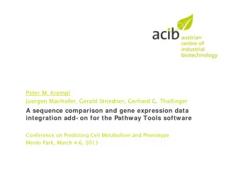 A sequence comparison and gene expression data  integration add- on for the Pathway Tools software