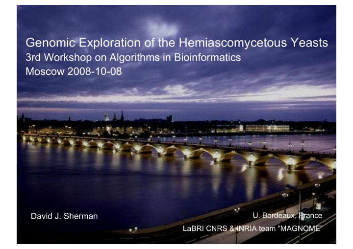 genomic exploration of the hemiascomycetous yeasts