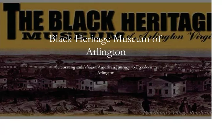 black heritage museum of arlington