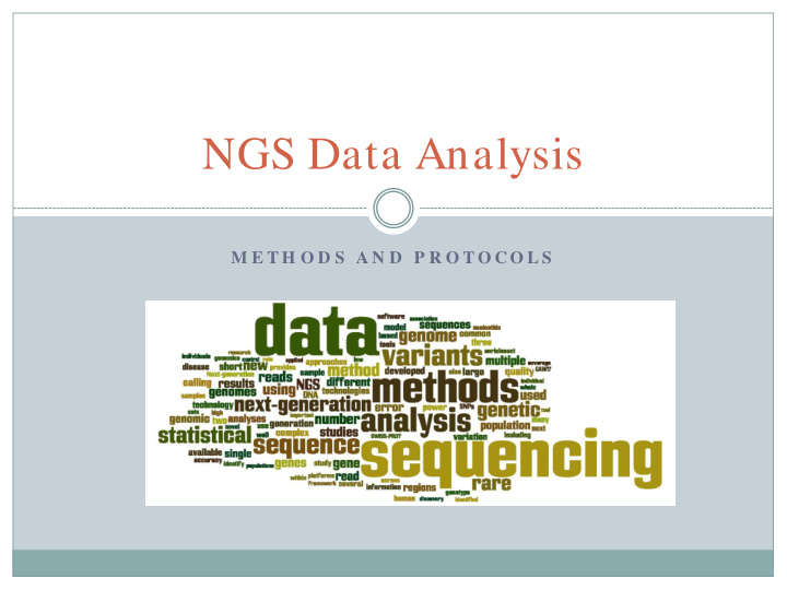 ngs data analysis