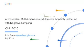 with Negative Sampling  ICML 2020  John Sipple sipple@google.com  July 2020  Motivation  Outside