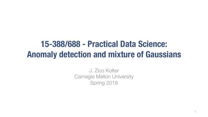 15 388 688 practical data science anomaly detection and