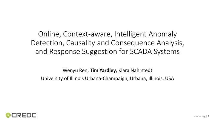 online context aware intelligent anomaly detection