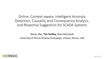 Online, Context-aware, Intelligent Anomaly  Detection, Causality and Consequence Analysis,  and
