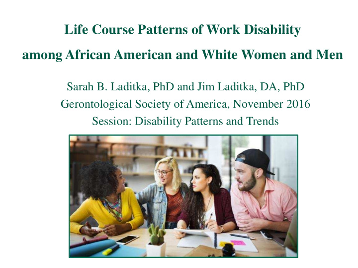 life course patterns of work disability among african