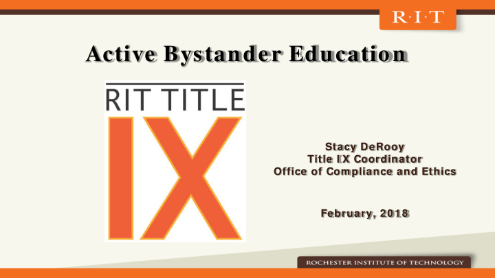active bystander education