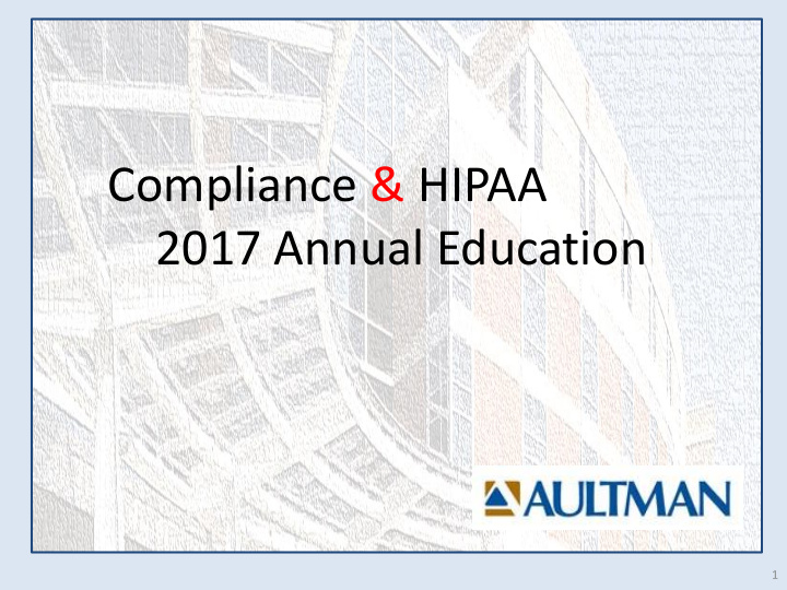 compliance hipaa 2017 annual education