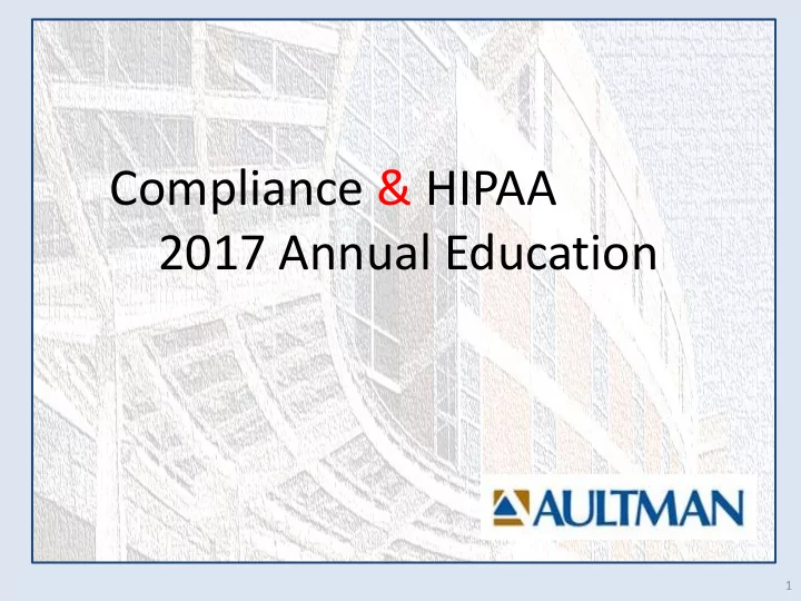 compliance hipaa 2017 annual education