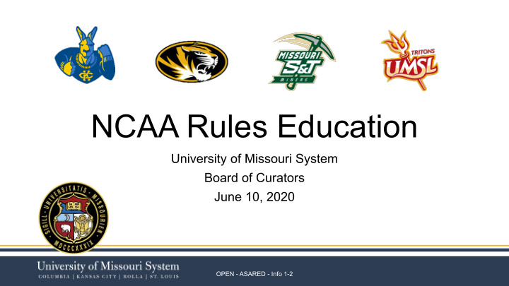 ncaa rules education
