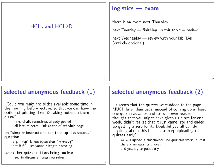 hcls and hcl2d