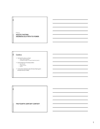 1  TheFourthcenturyContext  Transitions 250 CE