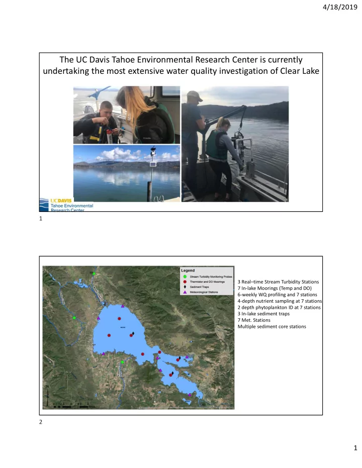 the uc davis tahoe environmental research center is