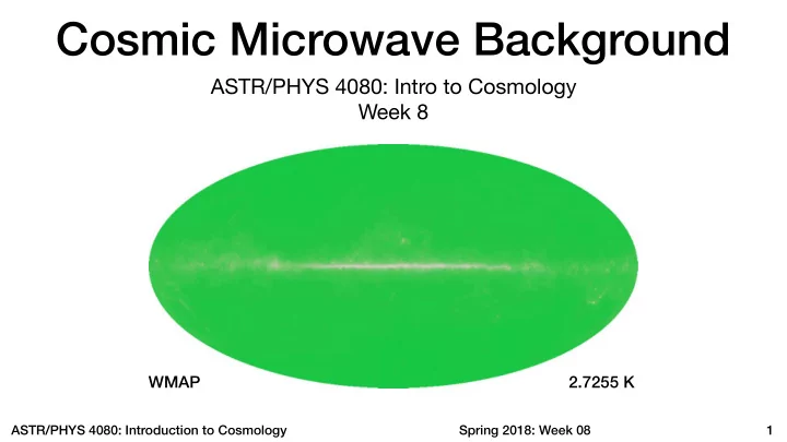 cosmic microwave background