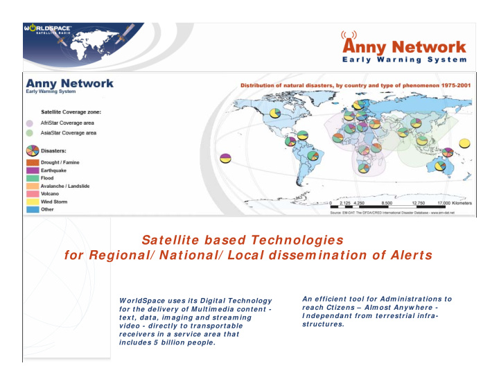 satellite based technologies for regional national local