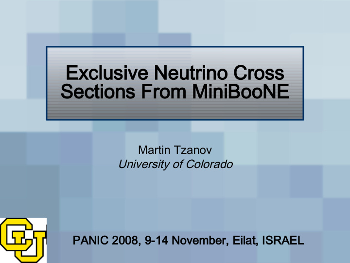 exclusive neutrino cross sections from mi miniboone